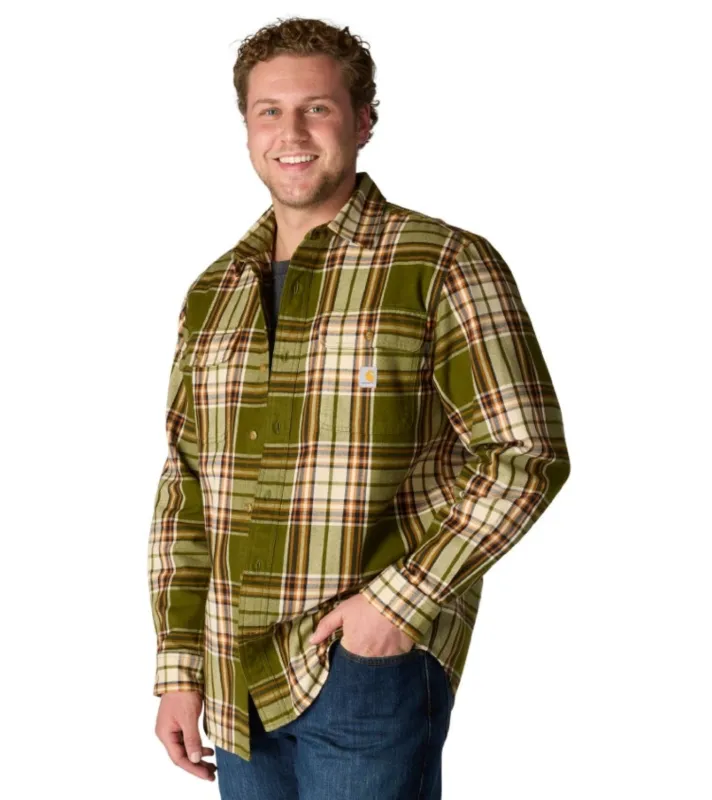 Carhartt Men's Loose Fit Heavyweight Long Sleeve Flannel Plaid Work Shirt sold by Work World
