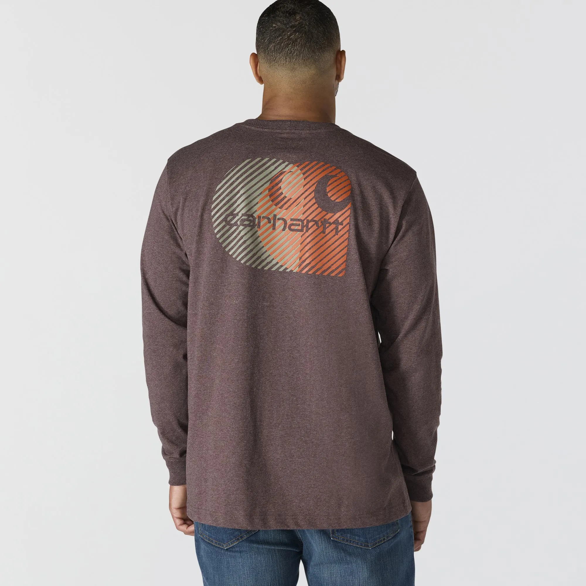 Carhartt Men's Relaxed Fit Heavyweight Pocket Long Sleeve Graphic T-Shirt sold by Work World product image thumbnail 2