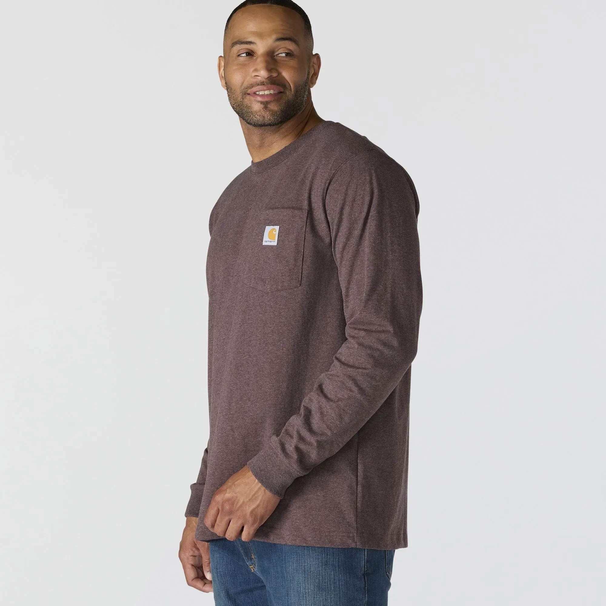 Carhartt Men's Relaxed Fit Heavyweight Pocket Long Sleeve Graphic T-Shirt sold by Work World product image thumbnail 4