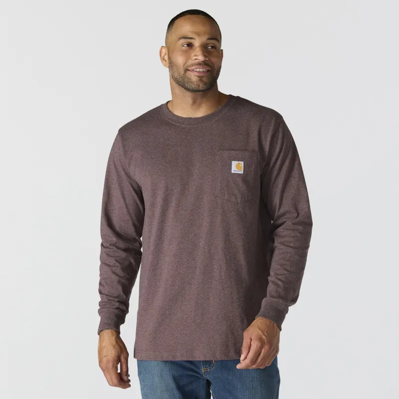 Carhartt Men's Relaxed Fit Heavyweight Pocket Long Sleeve Graphic T-Shirt made by Carhartt
