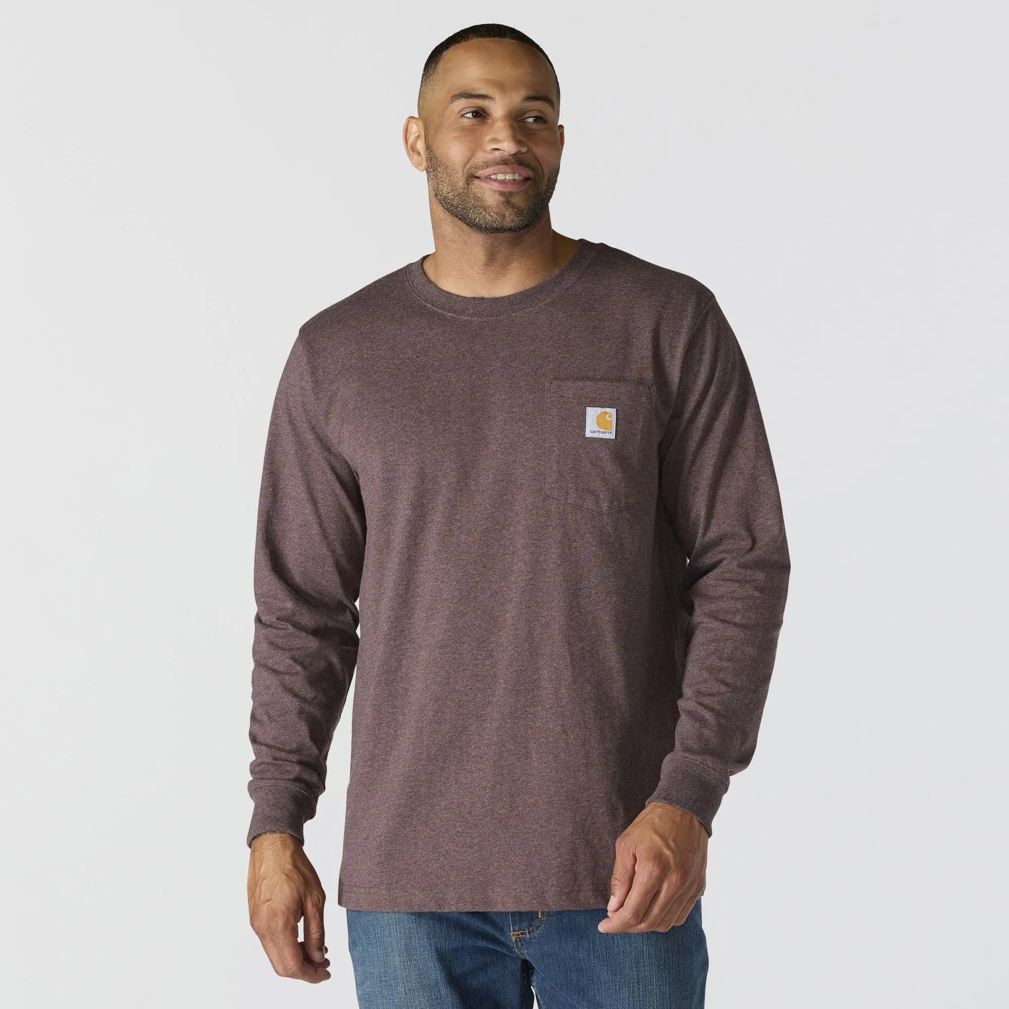 Carhartt Men's Relaxed Fit Heavyweight Pocket Long Sleeve Graphic T-Shirt sold by Work World