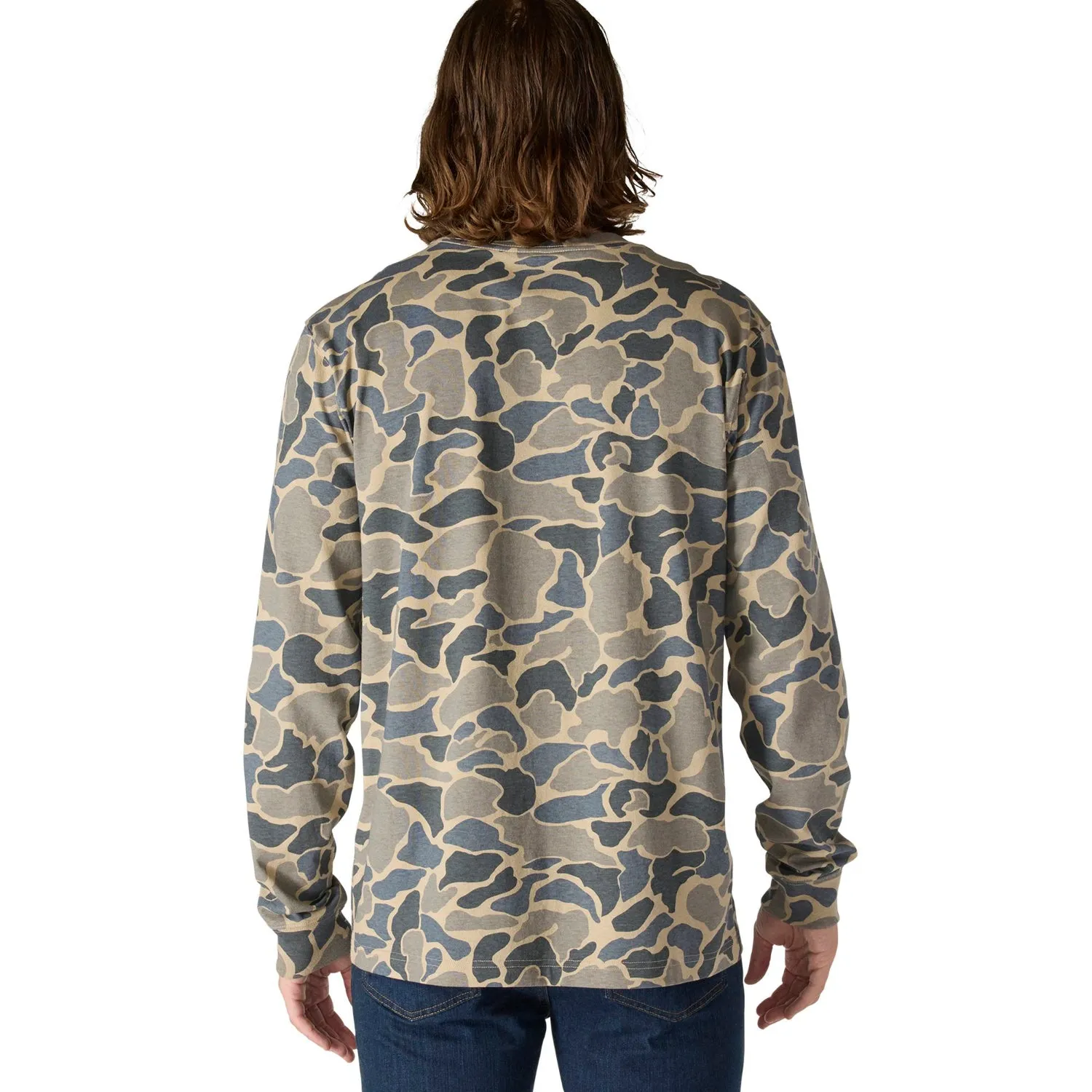 Carhartt Men's Relaxed Fit Pocket Camo Logo Graphic Long Sleeve T-Shirt sold by Work World product image thumbnail 3