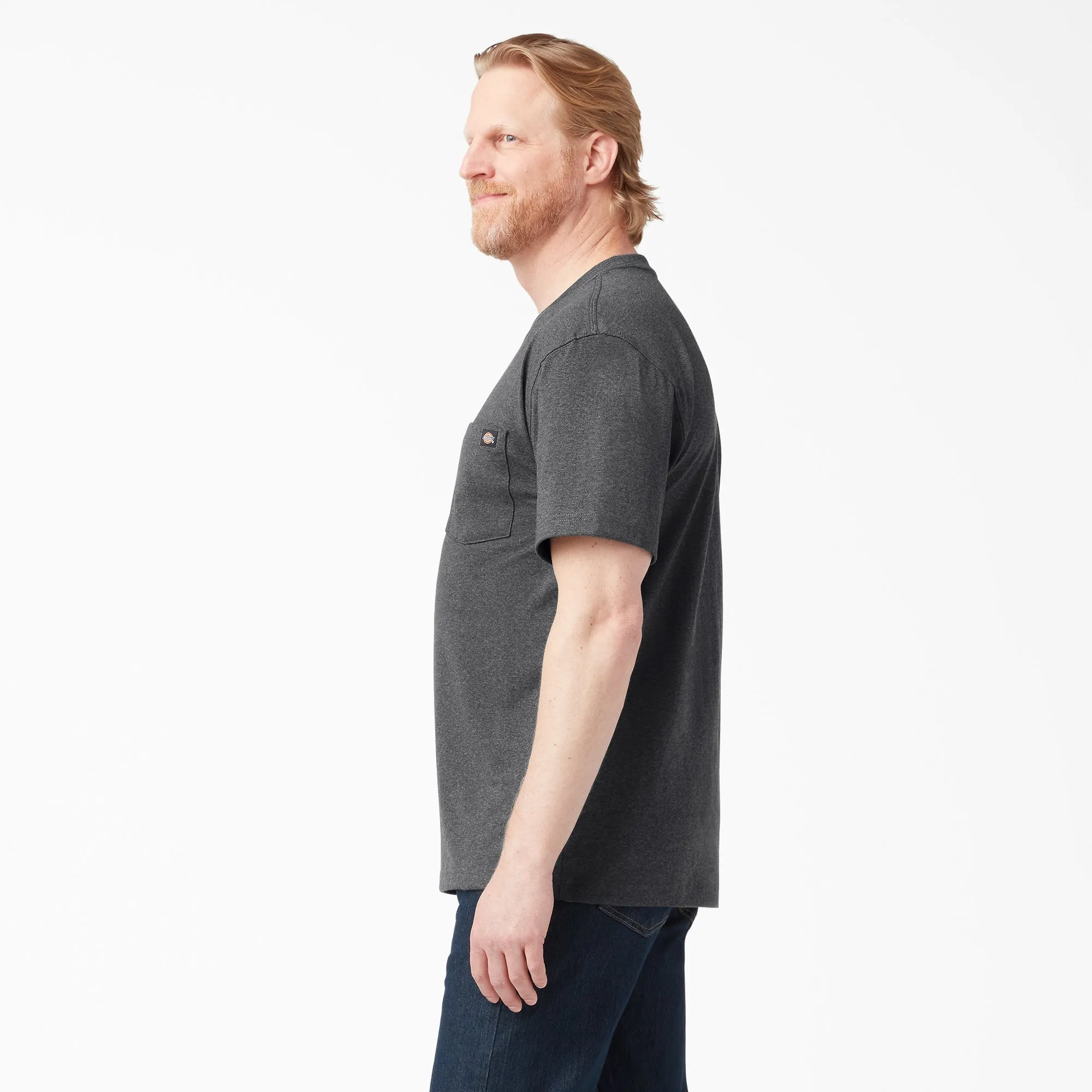 Dickies Men's Heavyweight Heathered Short Sleeve Pocket T-Shirt sold by Work World product image thumbnail 2