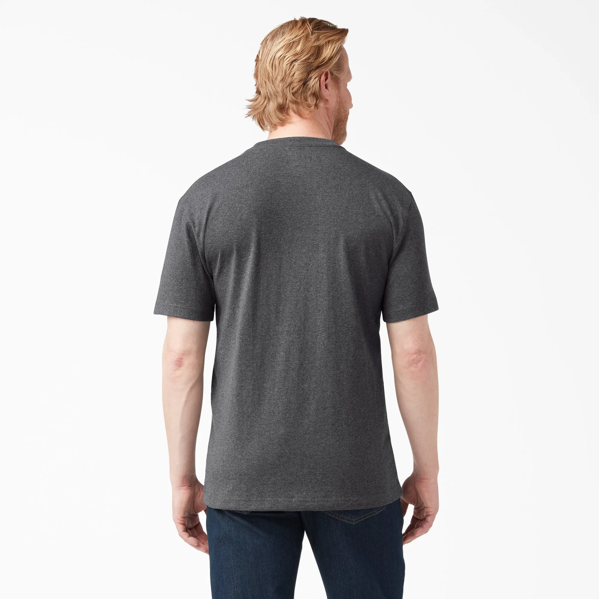Dickies Men's Heavyweight Heathered Short Sleeve Pocket T-Shirt sold by Work World product image thumbnail 3