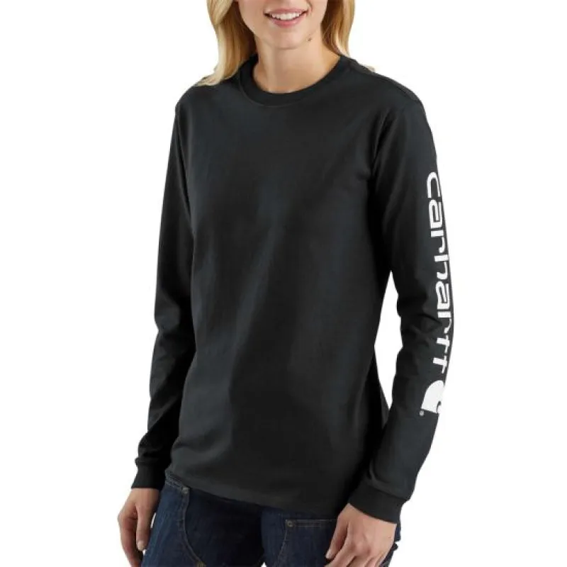Carhartt Women's Logo Long Sleeve Logo T-Shirt sold by Work World