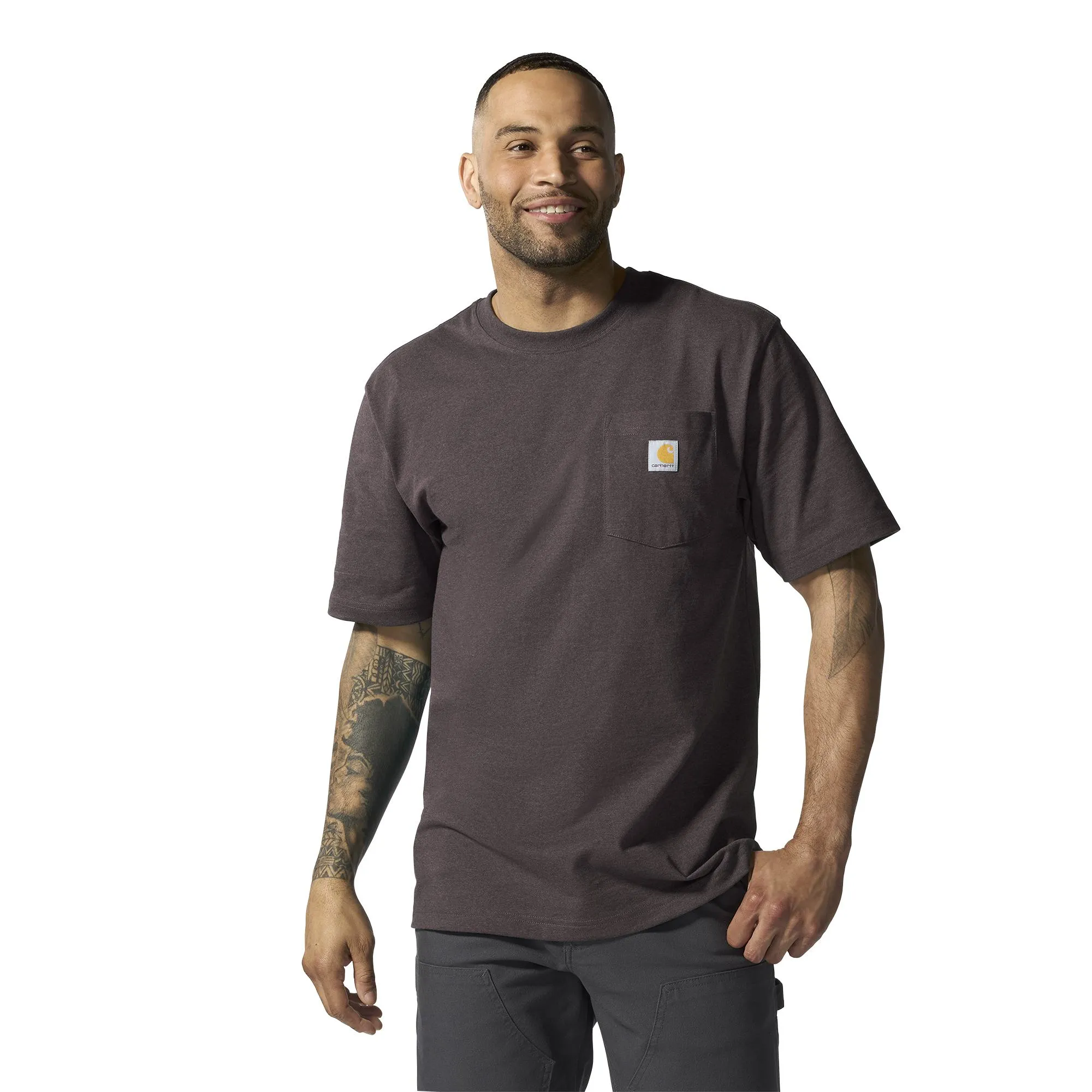 Carhartt Men's Loose Fit Heavyweight Short-Sleeve Pocket T-Shirt sold by Work World product image thumbnail 4
