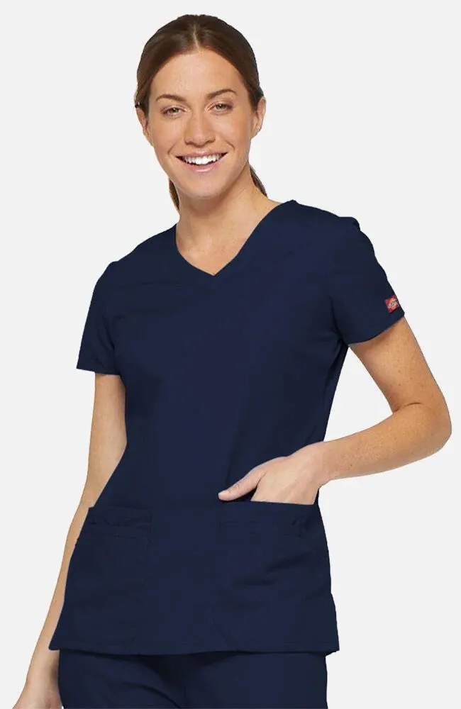 Dickies Women's 5-Pocket Shaped V-Neck Scrub Top sold by Work World product image thumbnail 3