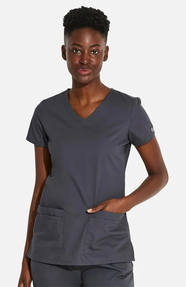 Dickies Women's 5-Pocket Shaped V-Neck Scrub Top sold by Work World product image thumbnail 4