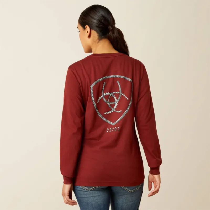 Ariat Women's Rebar CottonStrong Workshop Logo Long Sleeve T-Shirt made by Ariat