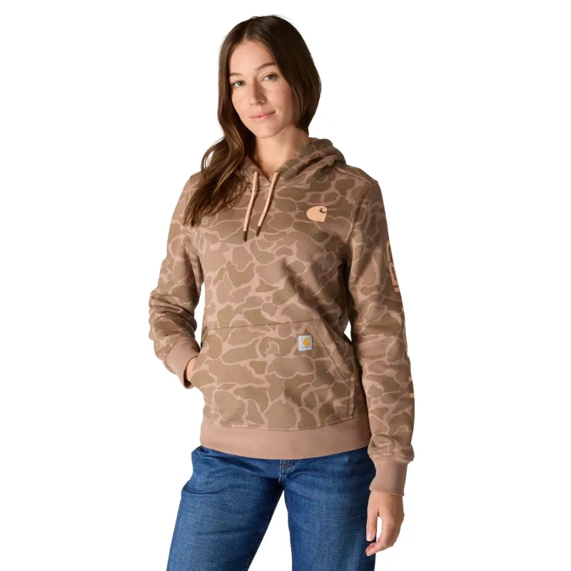 Carhartt Women's Relaxed Fit Midweight Logo Sleeve Graphic Sweatshirt sold by Work World