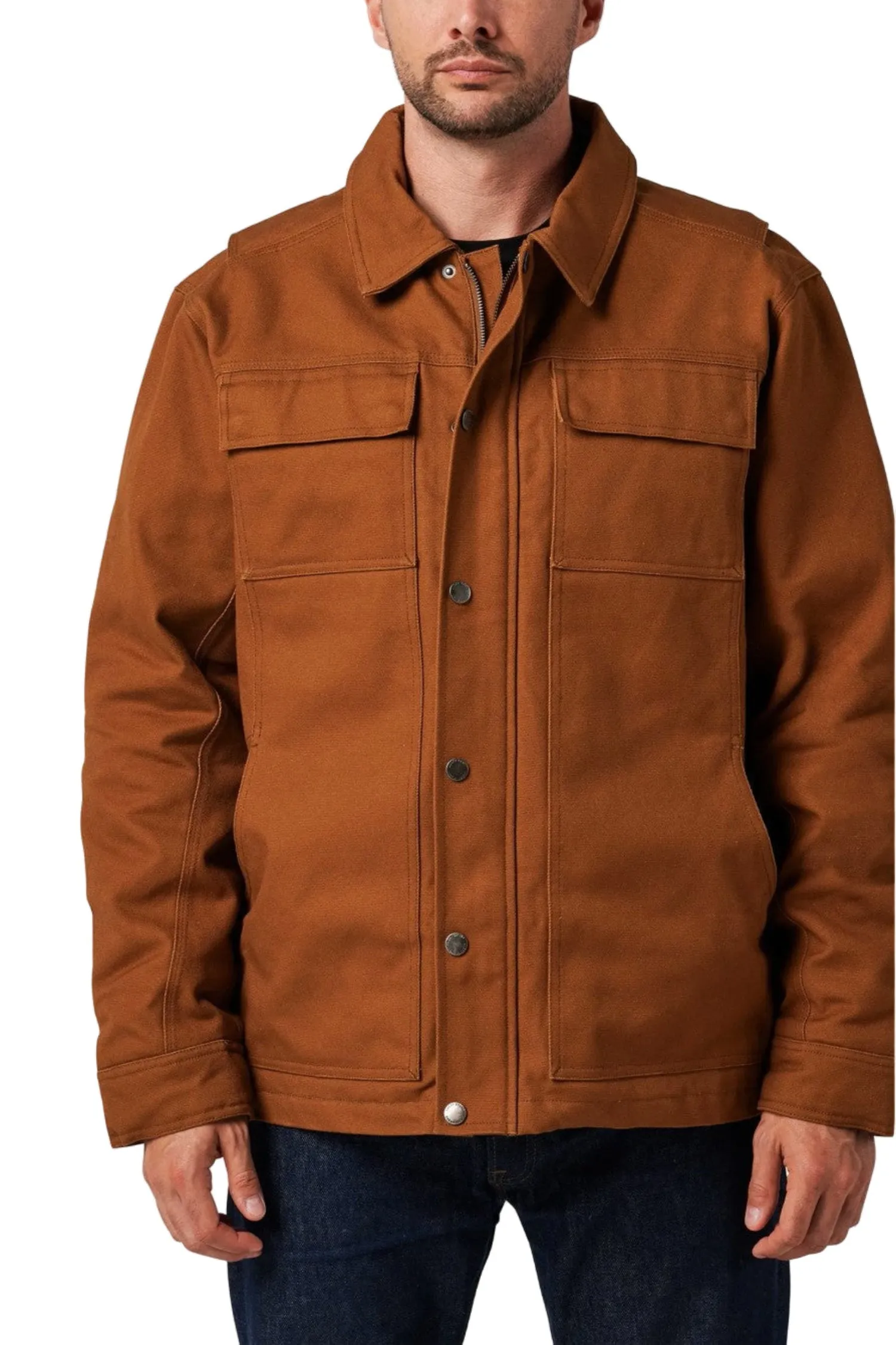 Lucky Brand Workwear Men's Canvas Chore Quilted Lined Jacket sold by Work World product image thumbnail 2