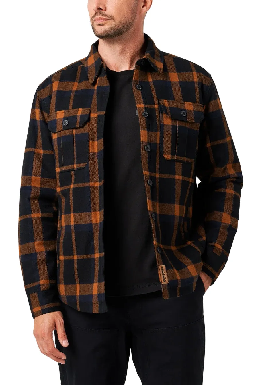 Lucky Brand Workwear Men's Yarn Dyed Flannel Sherpa Lined Shirt Jac sold by Work World product image thumbnail 2