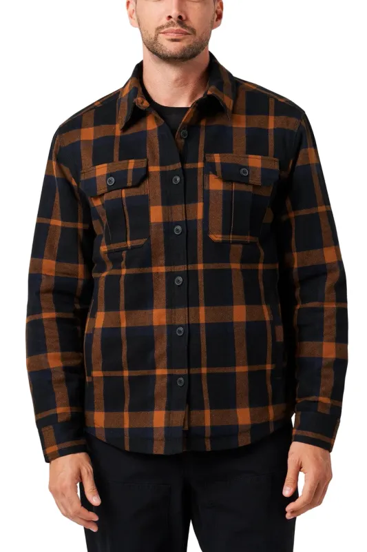 Lucky Brand Workwear Men's Yarn Dyed Flannel Sherpa Lined Shirt Jac sold by Work World