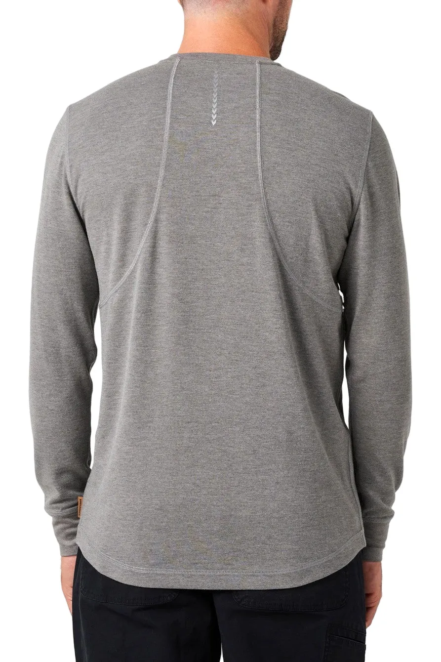 Lucky Brand Workwear Men's Performance Textured Knit Pocket Long Sleeve T-Shirt sold by Work World product image thumbnail 5