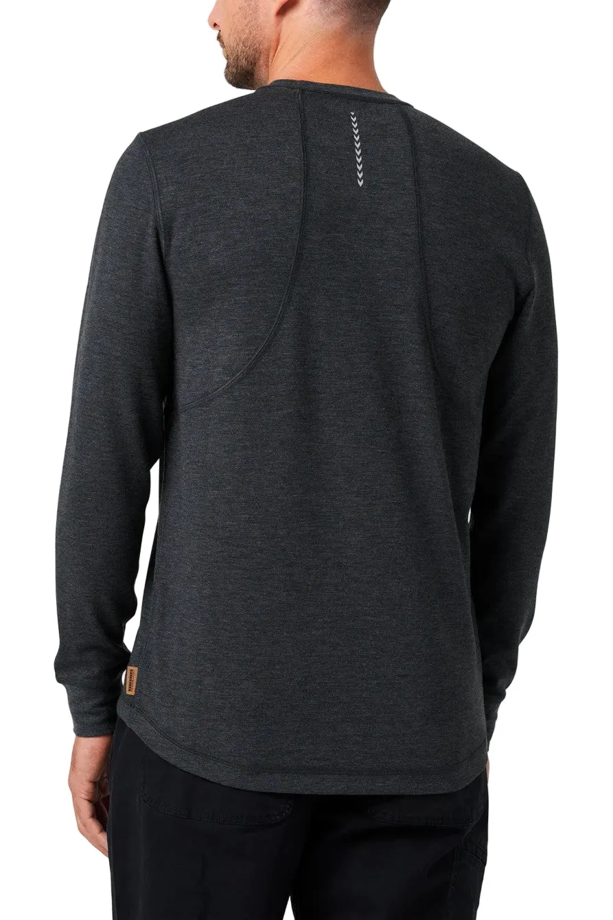 Lucky Brand Workwear Men's Performance Textured Knit Pocket Long Sleeve T-Shirt sold by Work World product image thumbnail 2