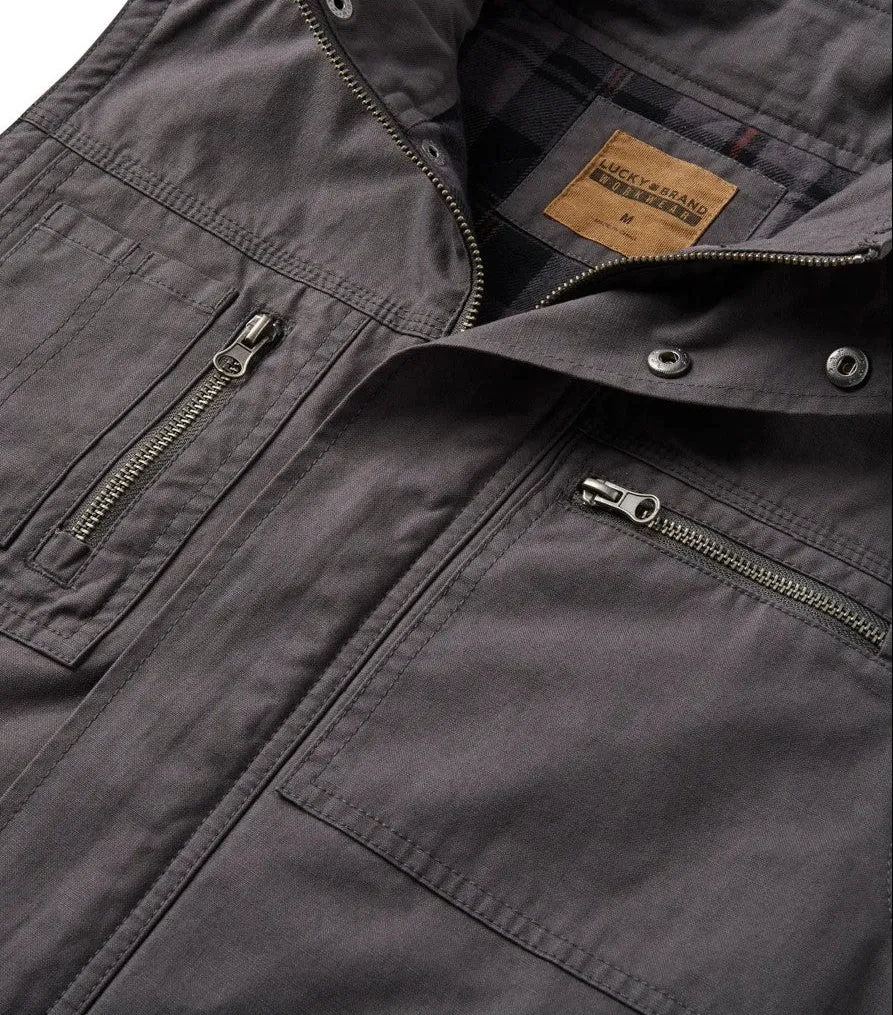 Lucky Brand Workwear Canvas Quilted Plaid Flannel Lined Vest sold by Work World product image thumbnail 3