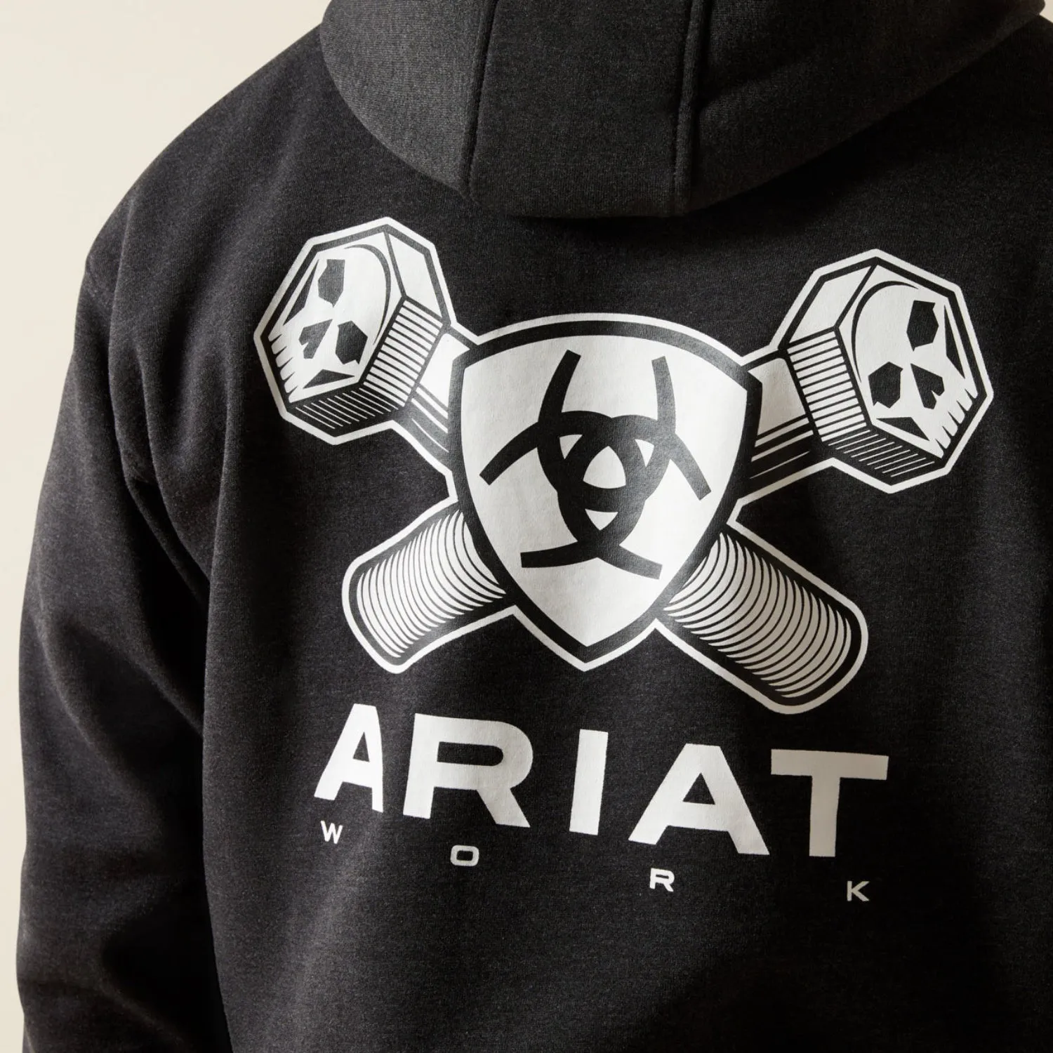 Ariat Men's Rebar Workman Bolt Graphic Hoodie sold by Work World product image thumbnail 4