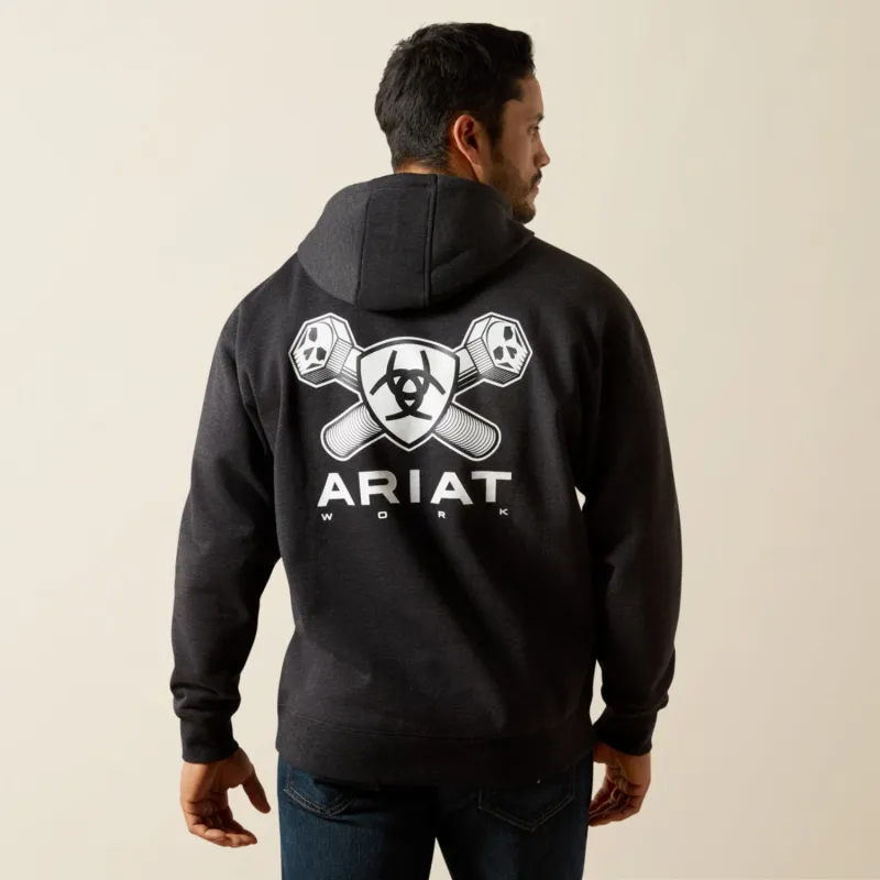 Ariat Men's Rebar Workman Bolt Graphic Hoodie sold by Work World