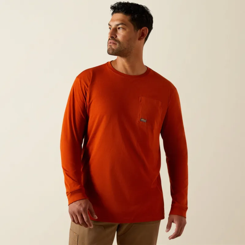 Ariat Men's Rebar® CottonStrong™ Graphic Long Sleeve Pocket T-Shirt made by Ariat