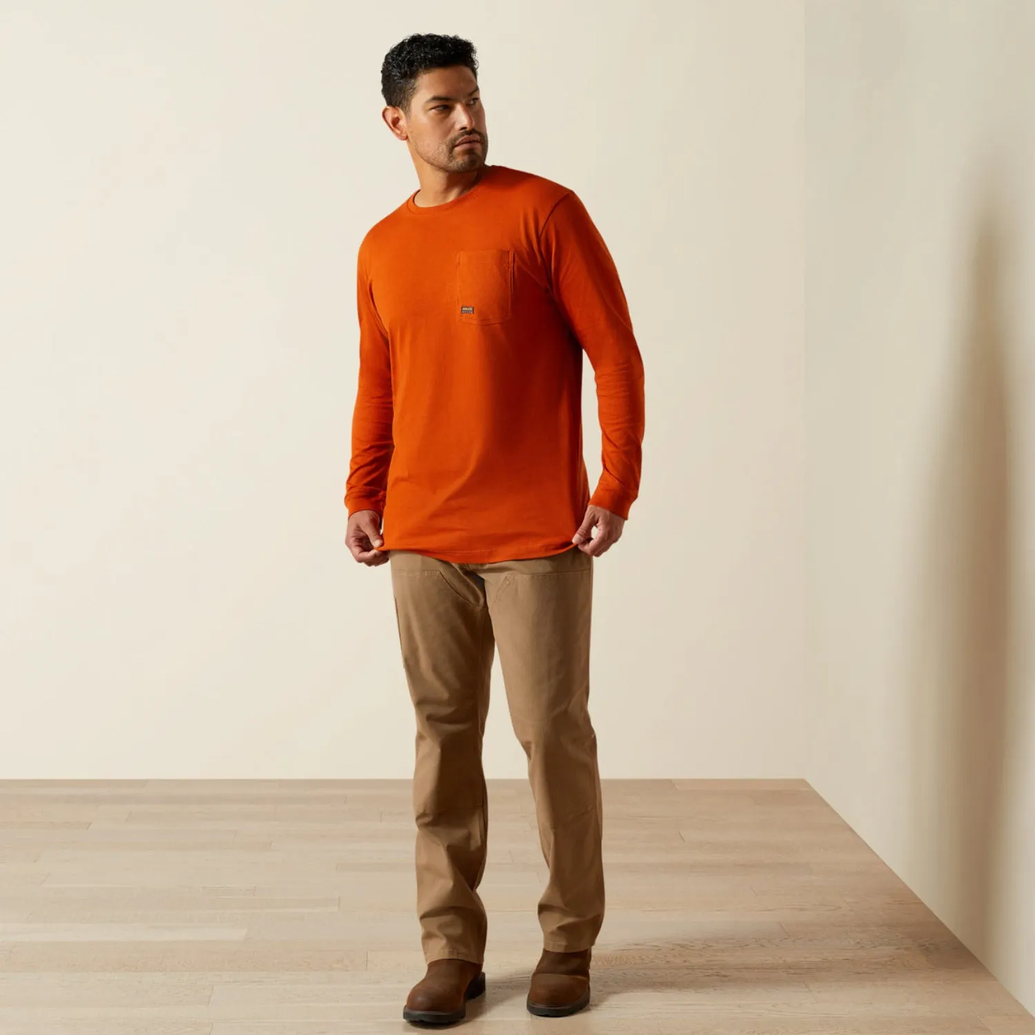 Ariat Men's Rebar® CottonStrong™ Graphic Long Sleeve Pocket T-Shirt sold by Work World product image thumbnail 2