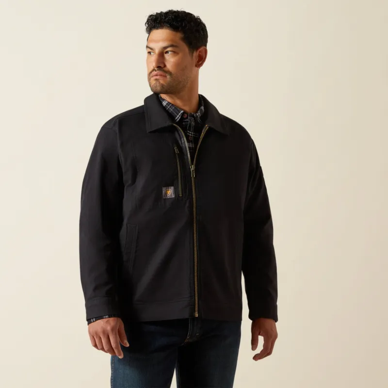 Ariat Men's Rebar Made Tough Canvas Shop Jacket sold by Work World
