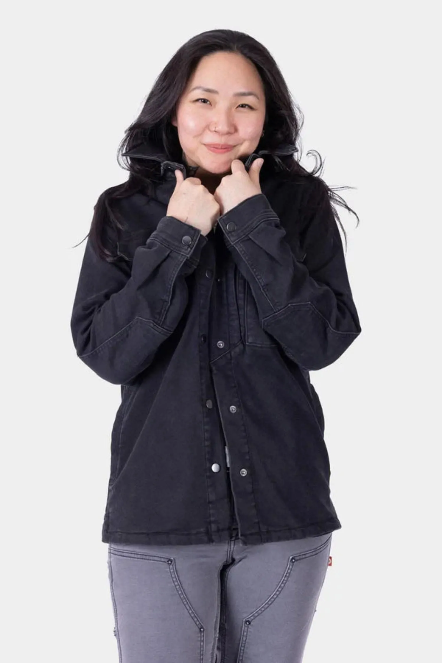Dovetail Workwear Women's Oahe HotSwap® 7-Pocket Denim Work Jacket sold by Work World product image thumbnail 2