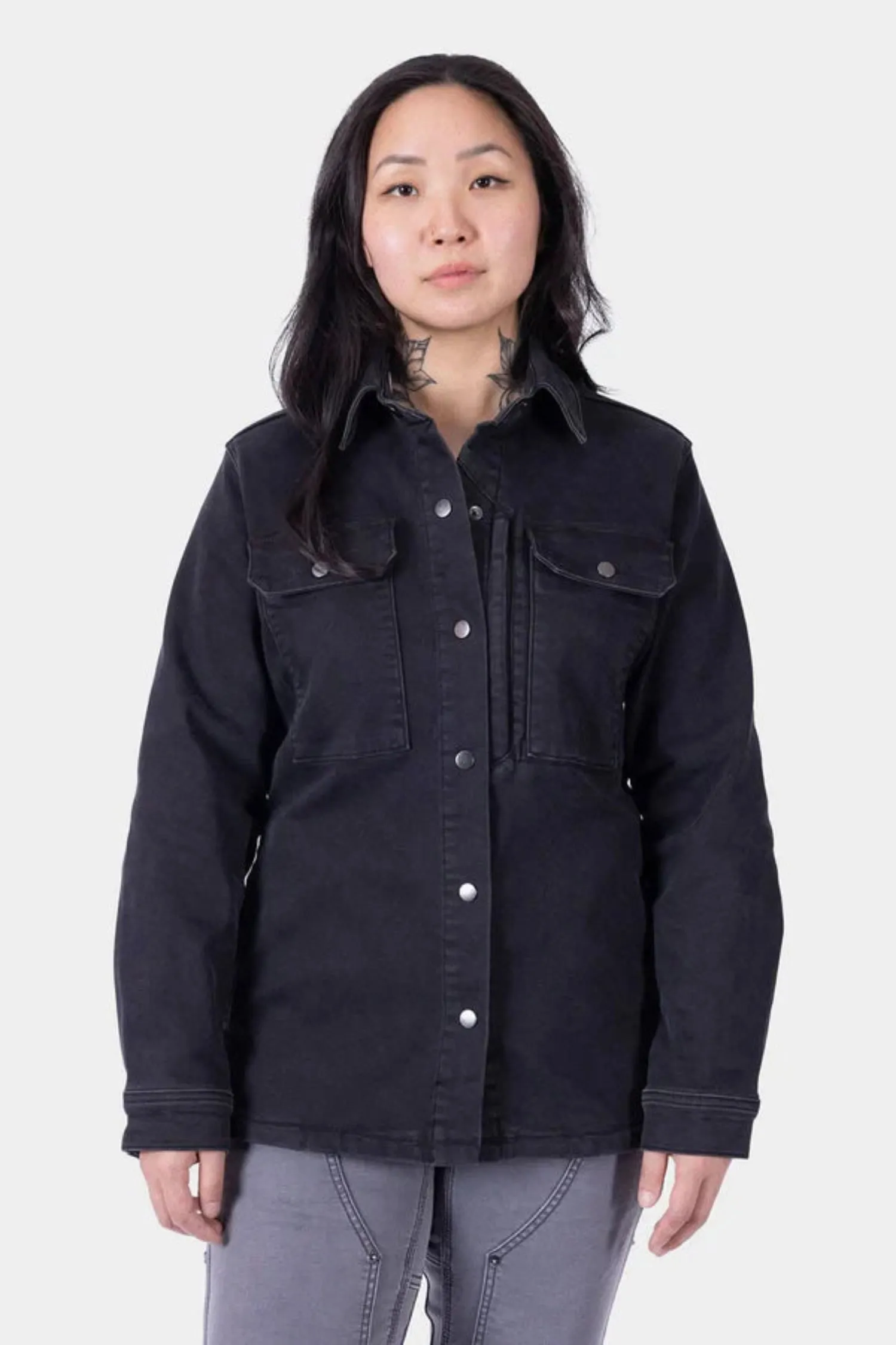 Dovetail Workwear Women's Oahe HotSwap® 7-Pocket Denim Work Jacket sold by Work World