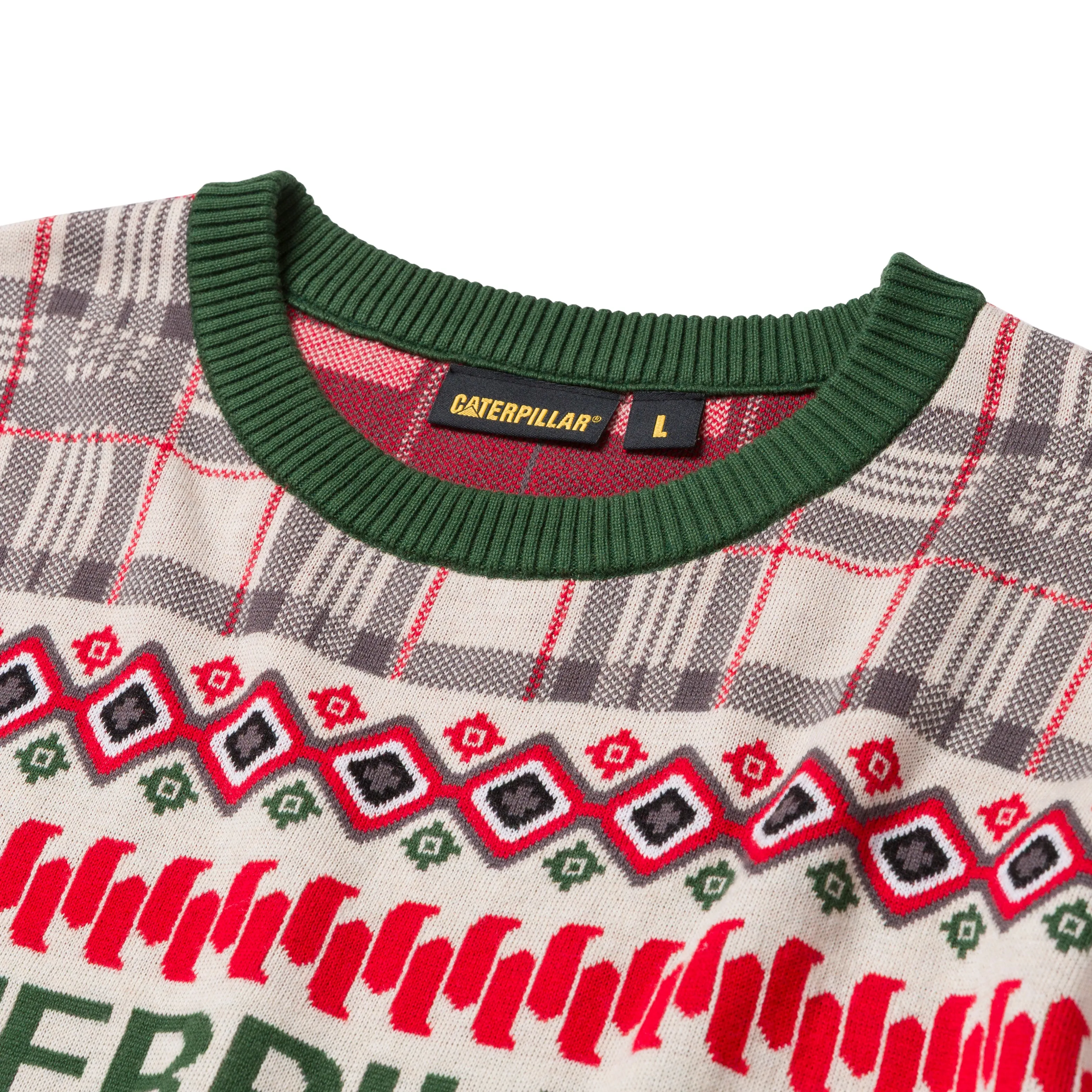 CAT Snowdozer Graphic Christmas Sweater sold by Work World product image thumbnail 2