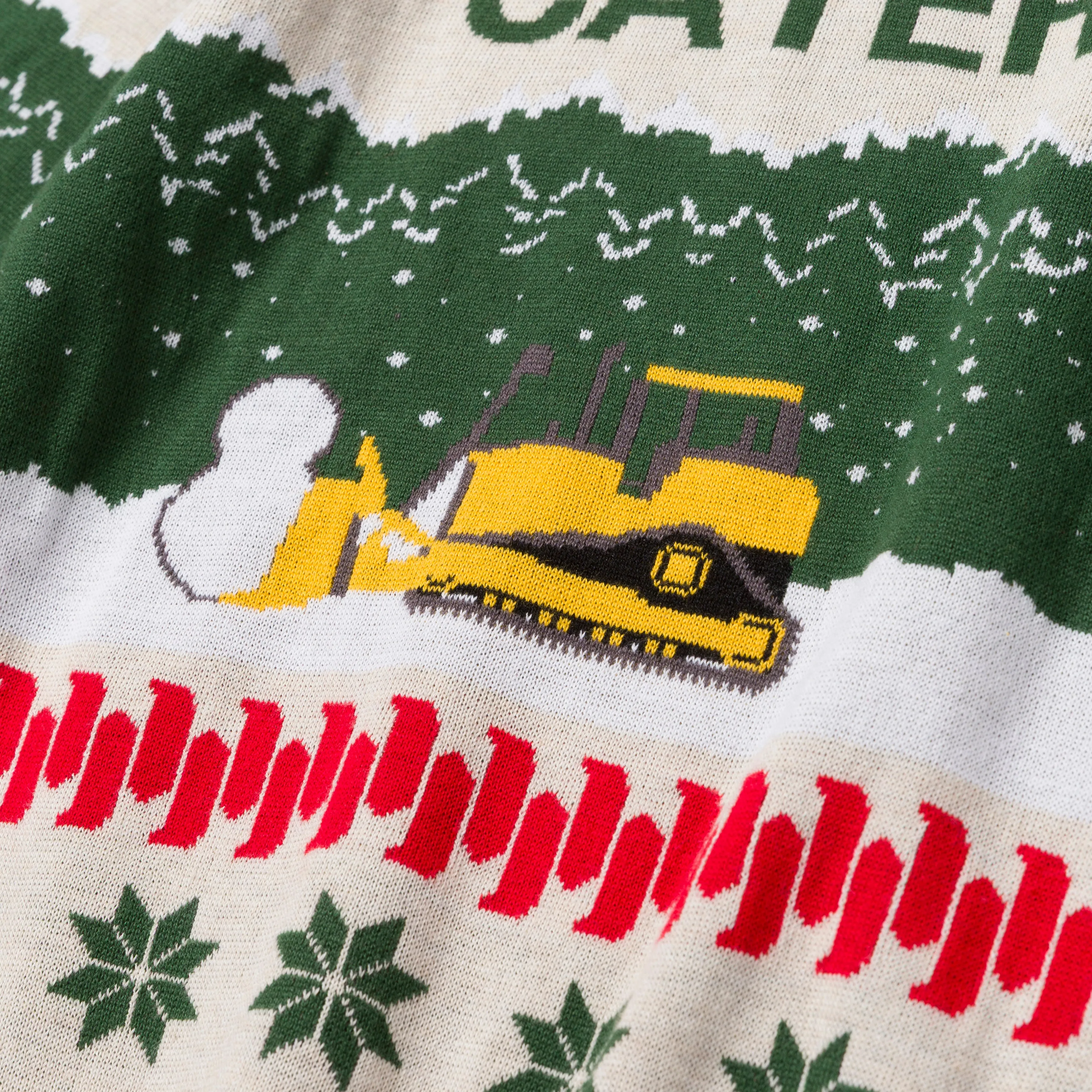 CAT Snowdozer Graphic Christmas Sweater sold by Work World product image thumbnail 4