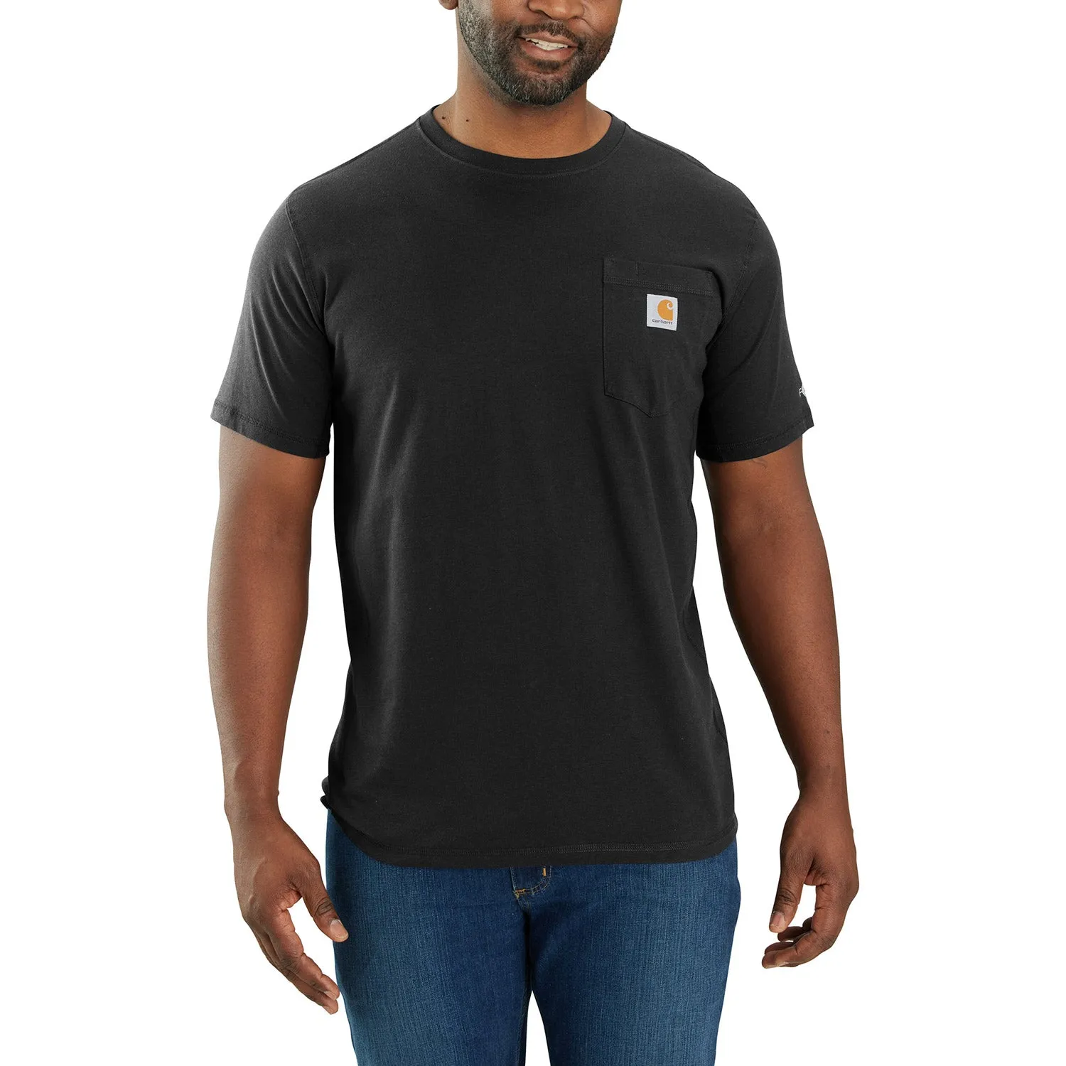 Carhartt Men's Force® Relaxed Fit Midweight Short Sleeve Pocket Tee sold by Work World