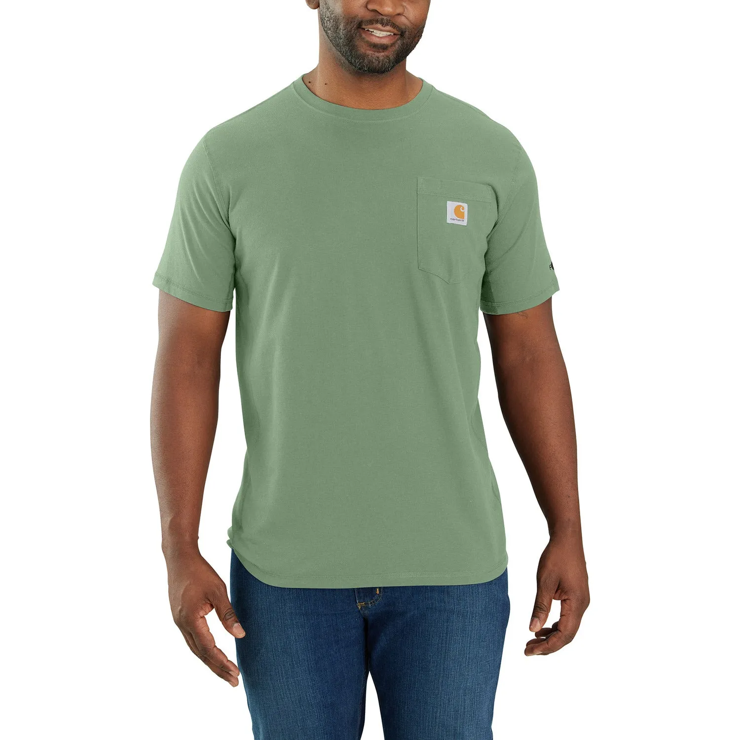 Carhartt Men's Force® Relaxed Fit Midweight Short Sleeve Pocket Tee sold by Work World product image thumbnail 3