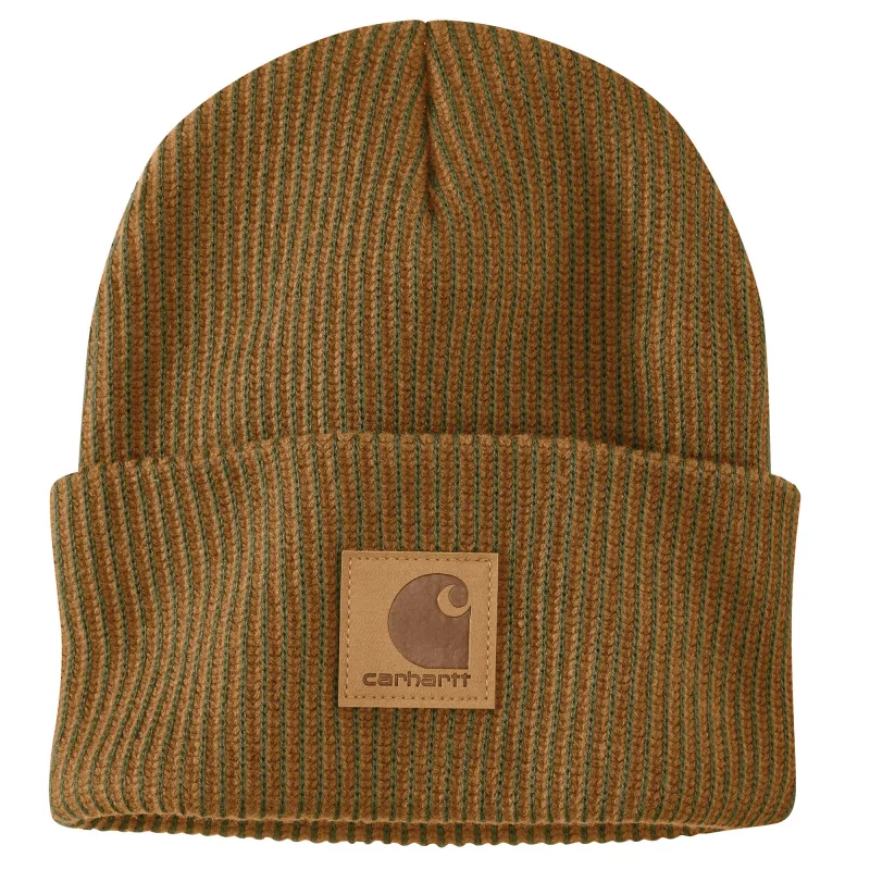 Carhartt Plaited Knit Cuffed Logo Beanie sold by Work World