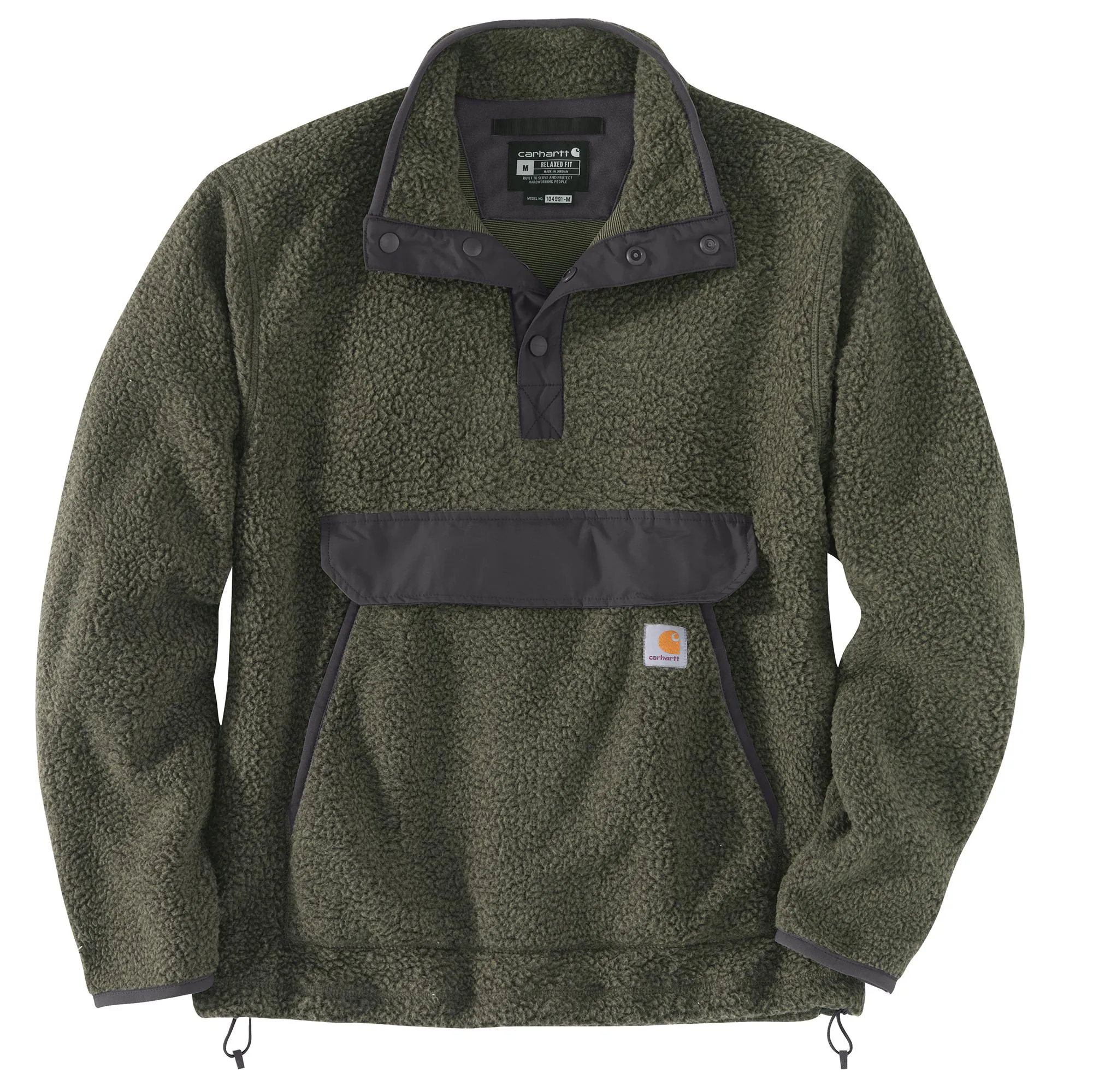 Carhartt Men's Relaxed Fit Snap Front Fleece Pullover sold by Work World product image thumbnail 4