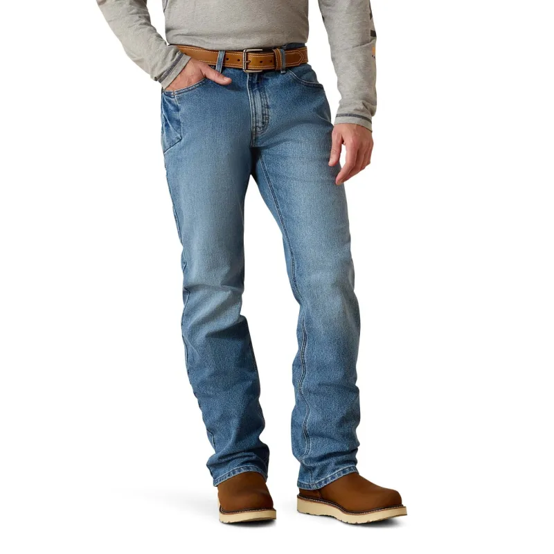 Ariat Men's Rebar M4 Relaxed DuraStretch Basic Boot Cut Jean made by Ariat