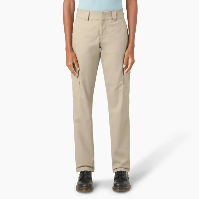 Dickies Women's Super Flex Straight Leg Cargo Pants made by Dickies