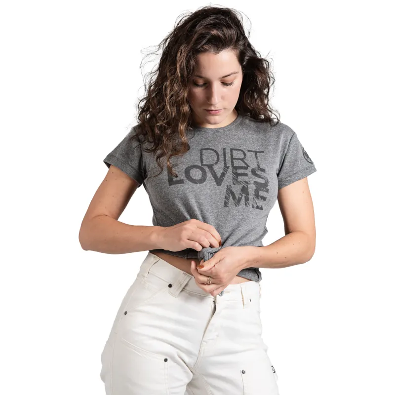 Dovetail Workwear Women's Dirt Loves Me Crewneck Short Sleeve T-Shirt sold by Work World