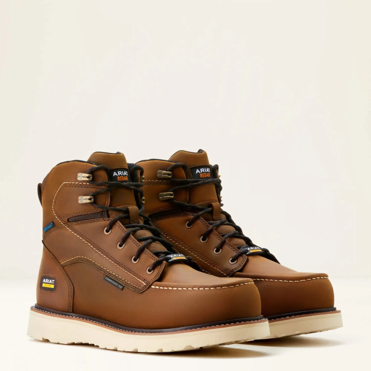 Ariat Men's Rebar Wedge 6" Waterproof Composite Toe Work Boot sold by Work World product image thumbnail 4