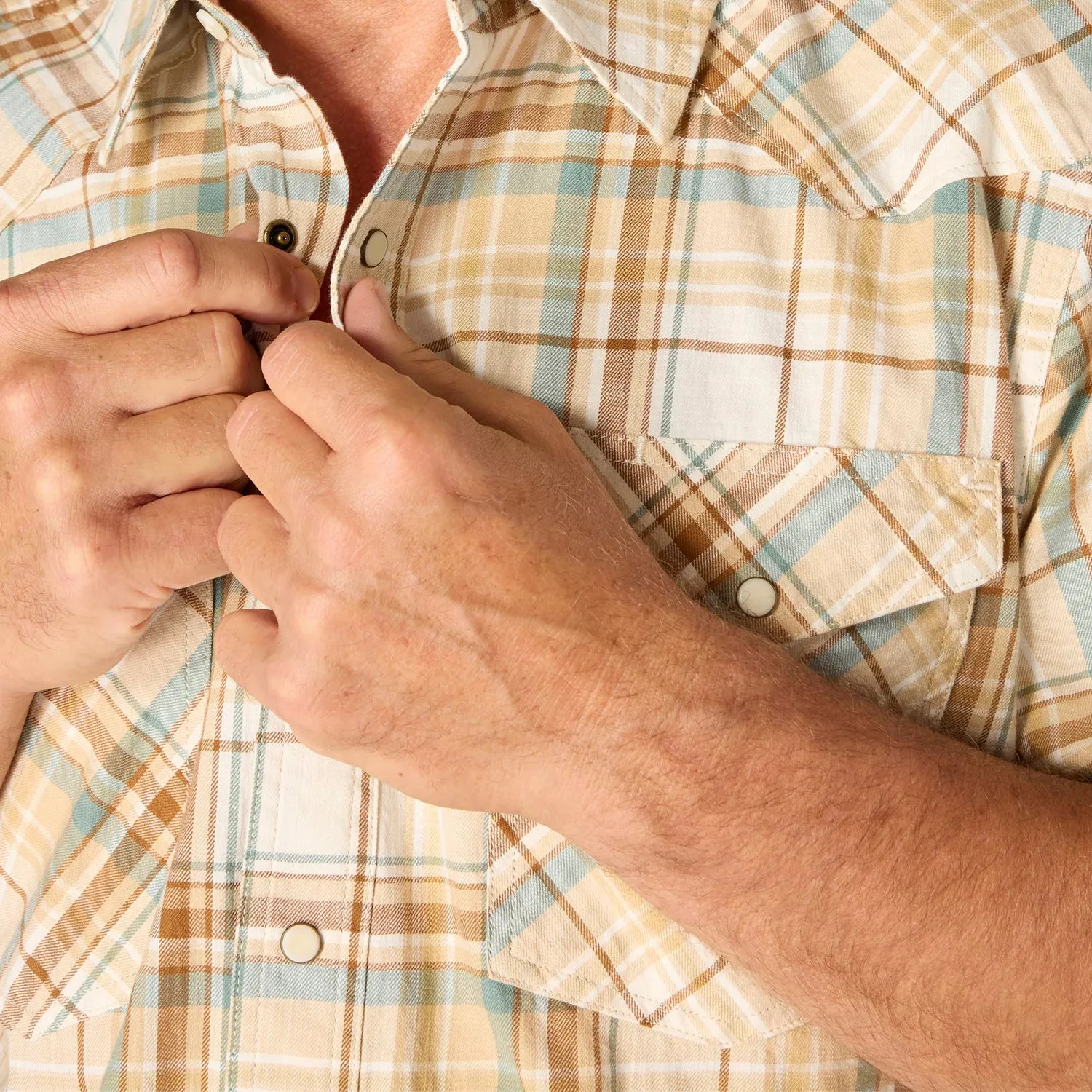 Carhartt Men's Montana Bozeman Relaxed Short Sleeve Plaid Shirt sold by Work World product image thumbnail 5