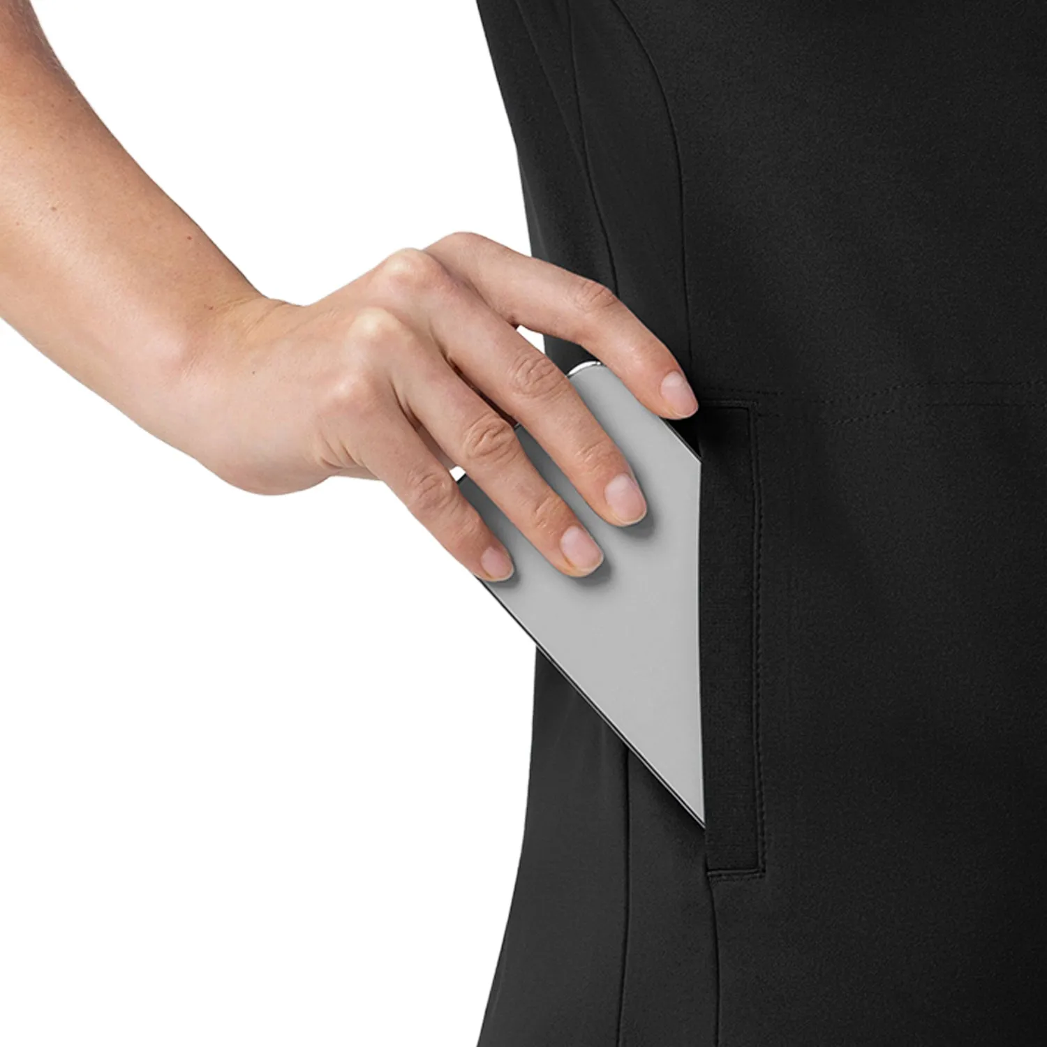 Carhartt Women's Force Cross-Flex Knit V-Neck Scrub Top sold by Work World product image thumbnail 3