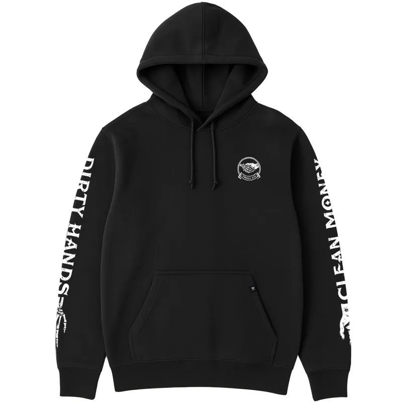 Troll Co. Men's "Dirty Hands Clean Money" Haggler Hands Hoodie made by Work World