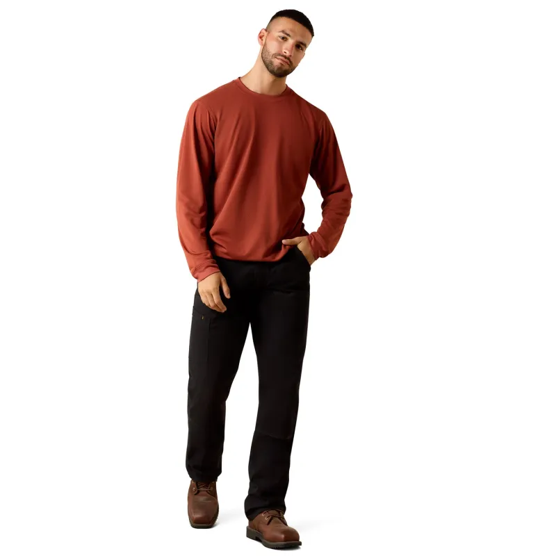 Ariat Men's Rebar Heat Fighter Label Graphic Long Sleeve Tee sold by Work World