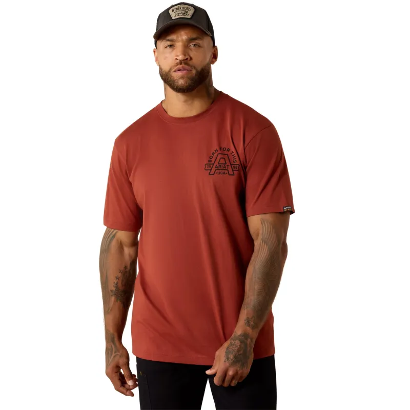 Ariat Men's Rebar Cotton Strong Hardhead T-Shirt sold by Work World