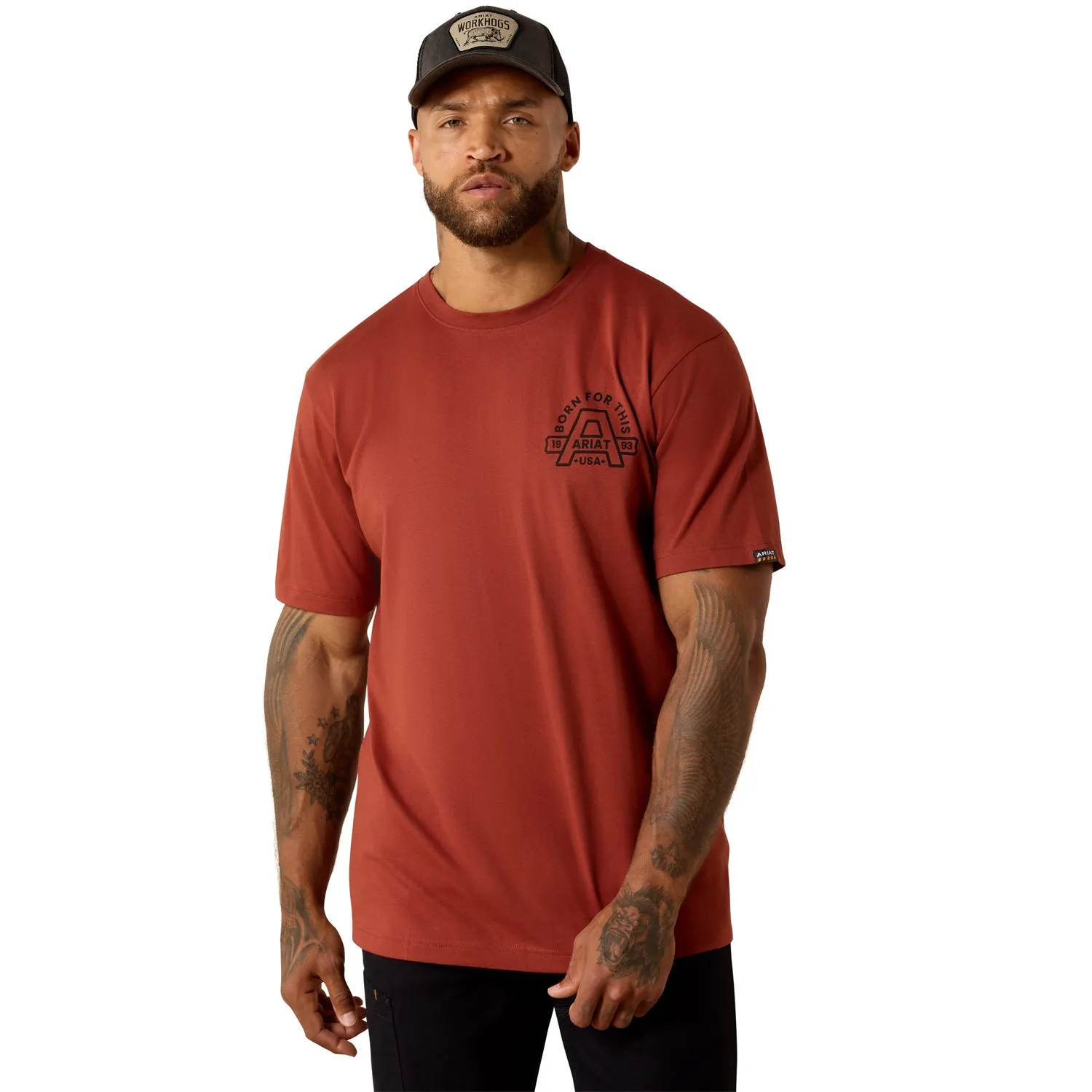 Ariat Men's Rebar Cotton Strong Hardhead T-Shirt sold by Work World