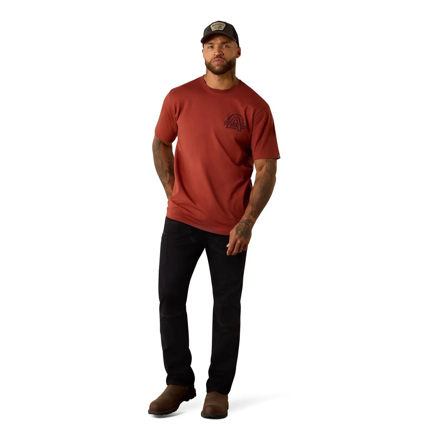 Ariat Men's Rebar Cotton Strong Hardhead T-Shirt sold by Work World product image thumbnail 5