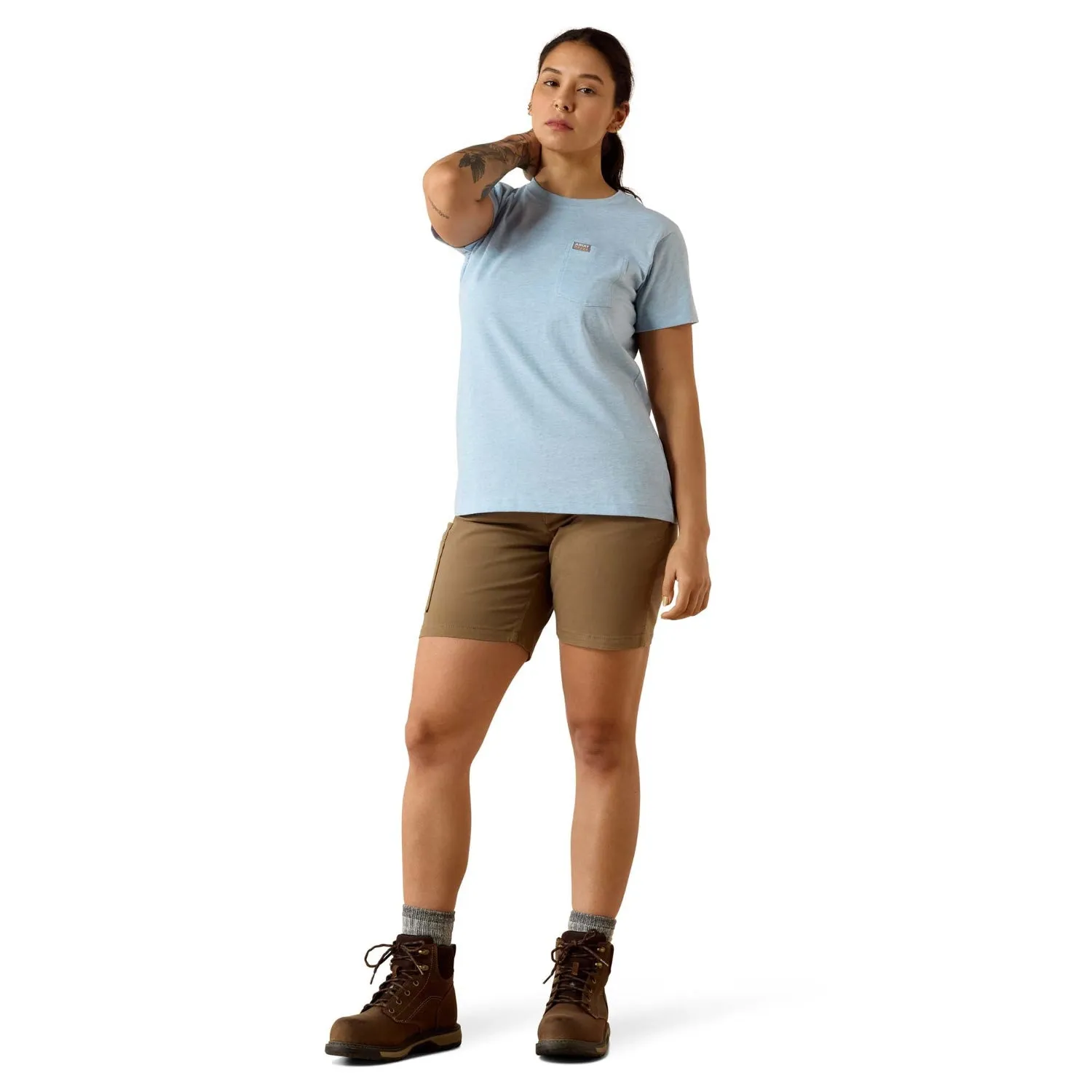 Ariat Women's Rebar CottonStrong™ Space Dye Short Sleeve T-Shirts sold by Work World product image thumbnail 4