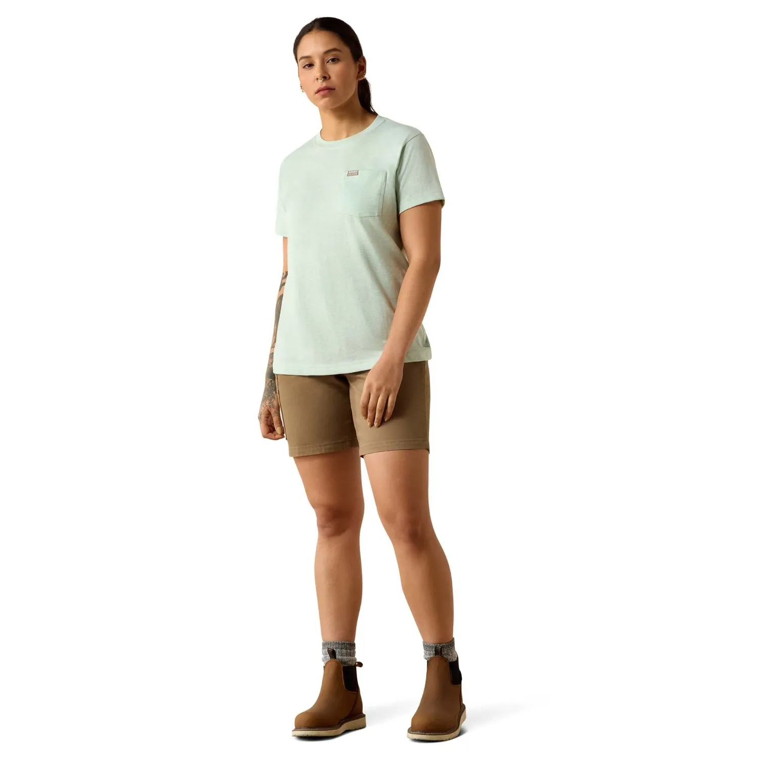 Ariat Women's Rebar Cotton Strong Space Dyed T-Shirt sold by Work World product image thumbnail 5