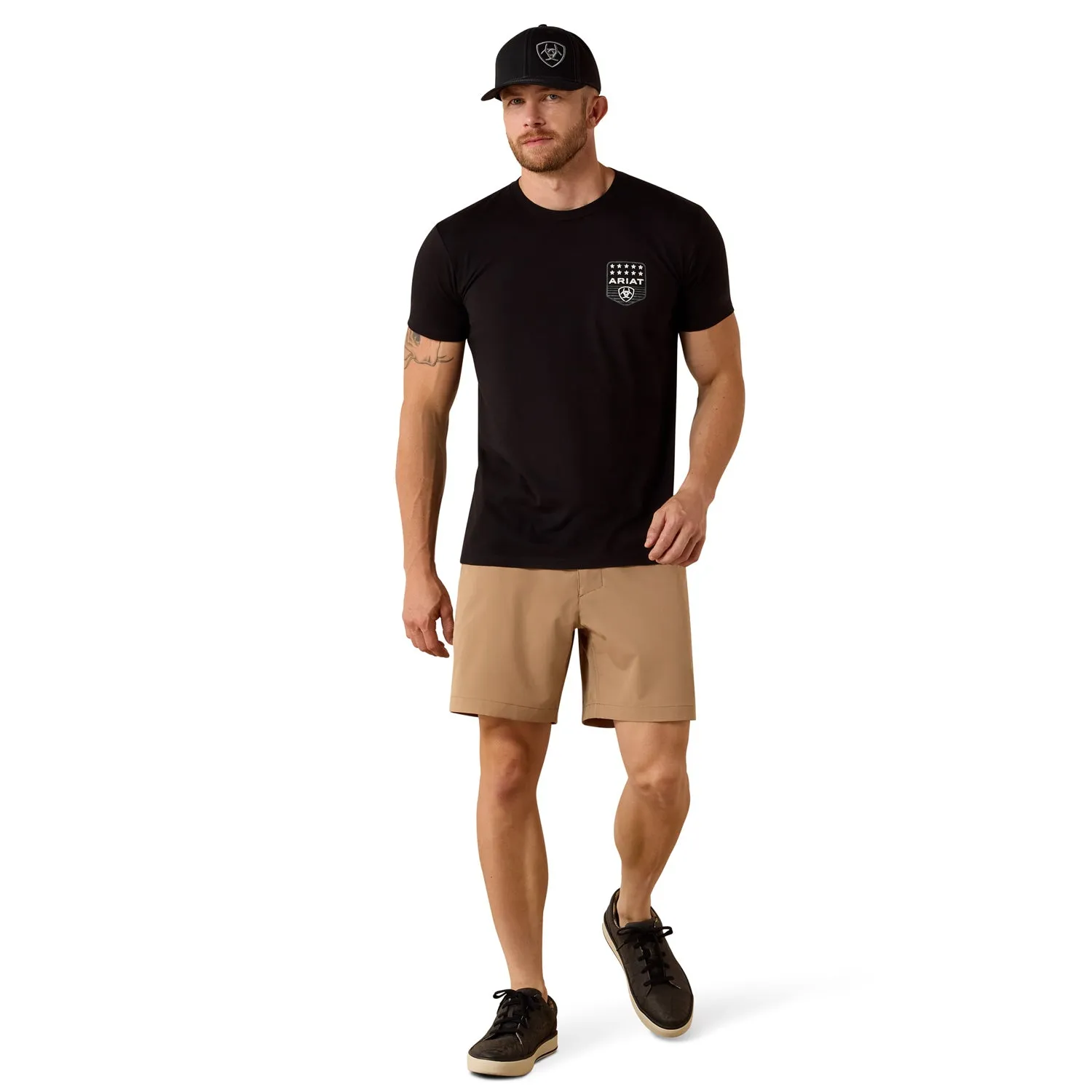 Ariat Men's Stripe Patriotic Badge T-Shirt sold by Work World product image thumbnail 5