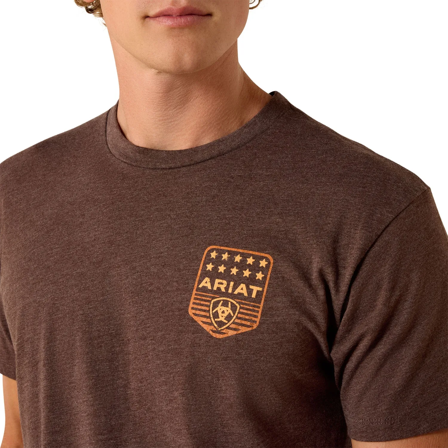 Ariat Men's Stripe Patriotic Badge T-Shirt sold by Work World product image thumbnail 4