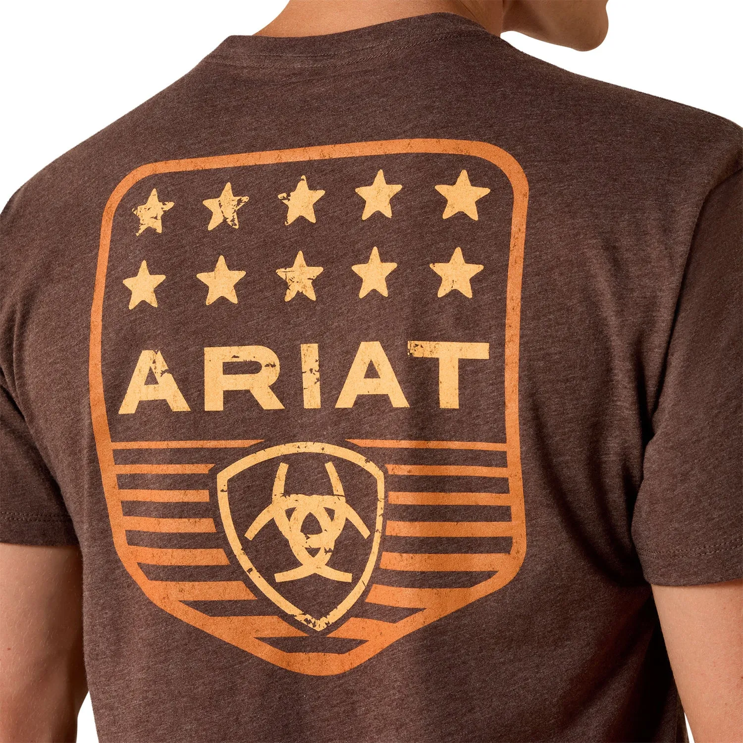 Ariat Men's Stripe Patriotic Badge T-Shirt sold by Work World product image thumbnail 3