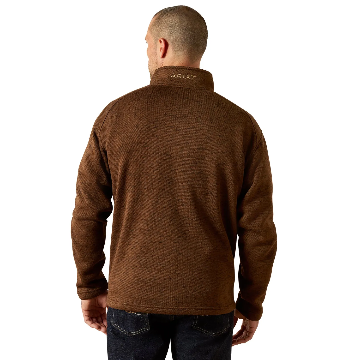 Ariat Men's Caldwell Logo 1/4 Zip Sweater sold by Work World product image thumbnail 2